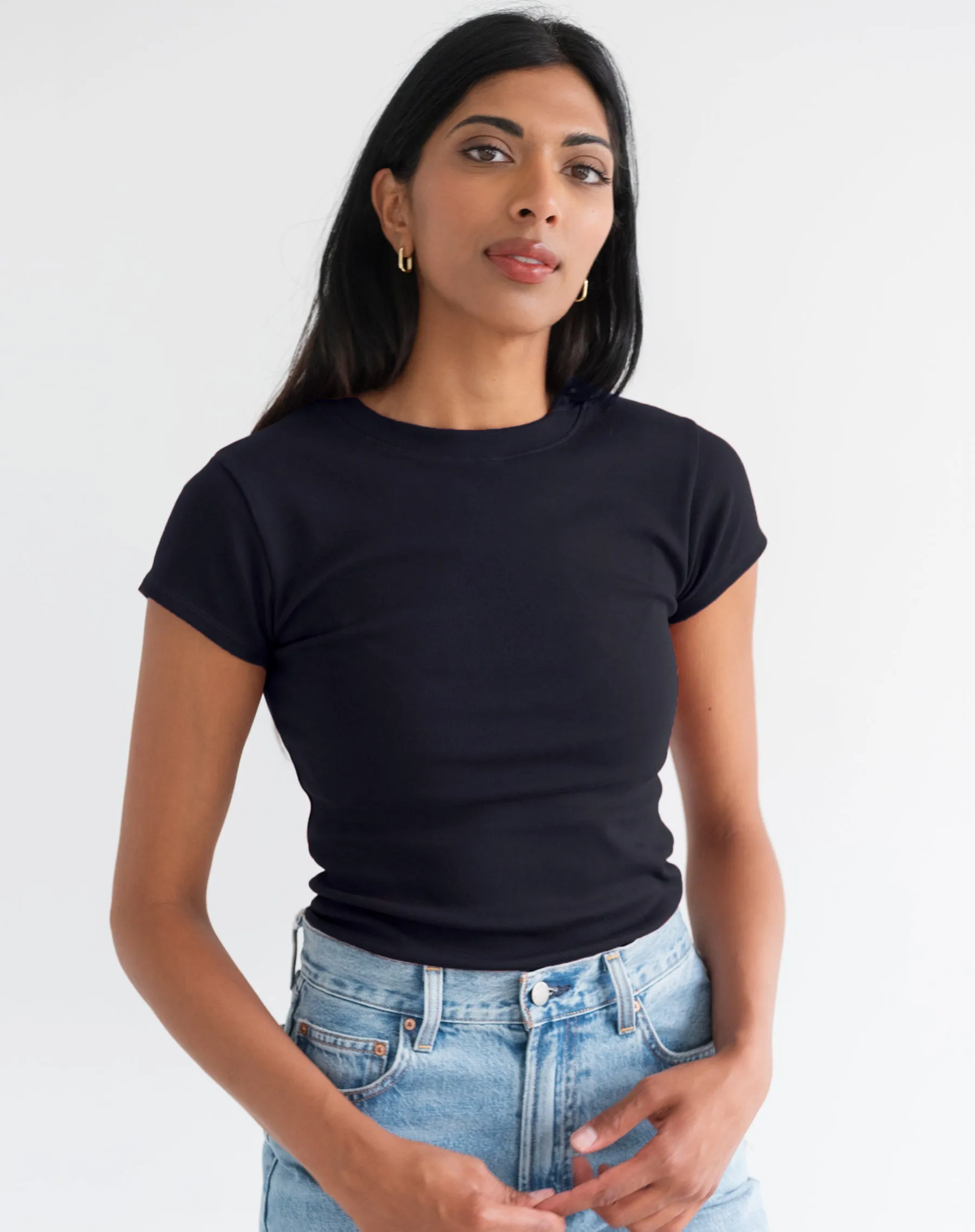 Ribbed Tee sold by Brunette The Label product image thumbnail 2