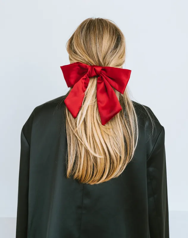 Satin Hair Bow sold by Brunette The Label
