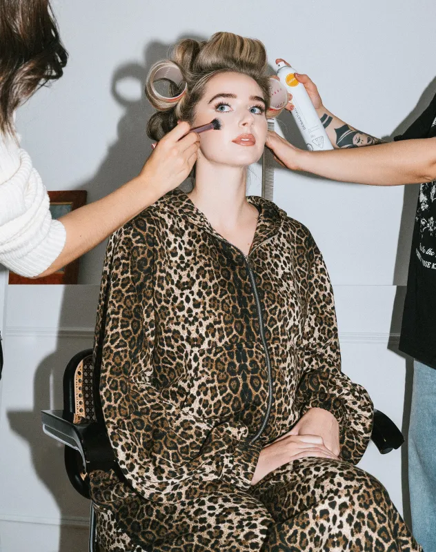 Bubble Zip Up Hoodie made by Brunette The Label