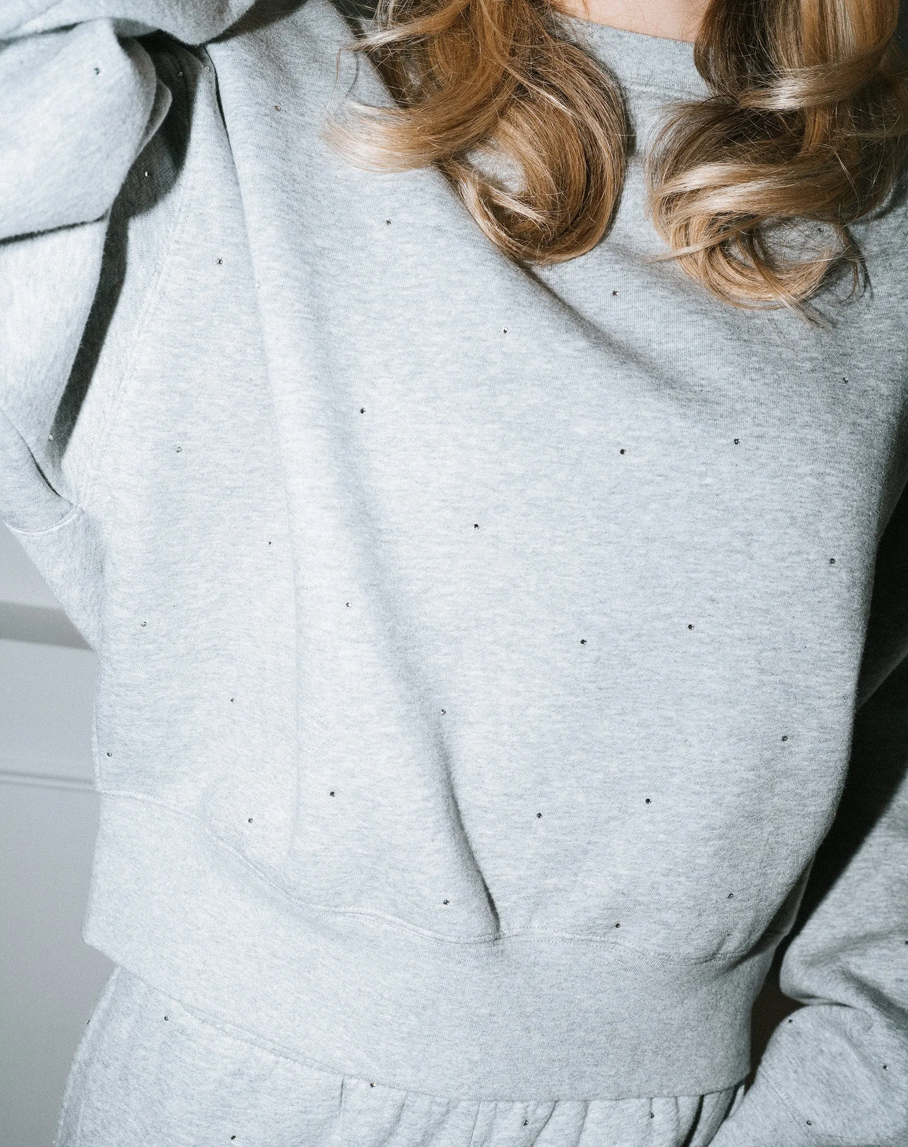 Rhinestone Girlfriend Crew sold by Brunette The Label product image thumbnail 2