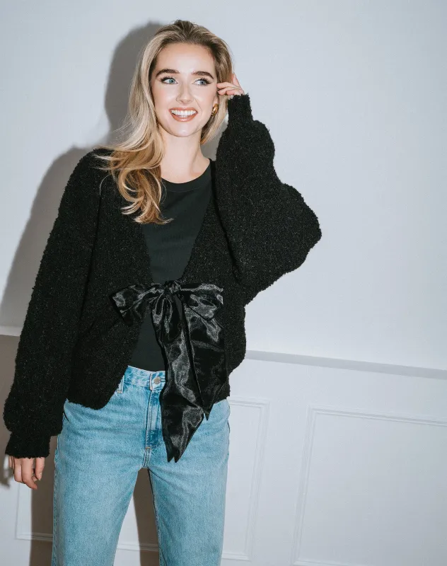 Elsa Bow Cardigan made by Brunette The Label