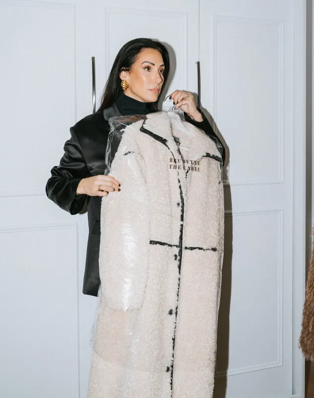 Etta Sherpa Jacket made by Brunette The Label