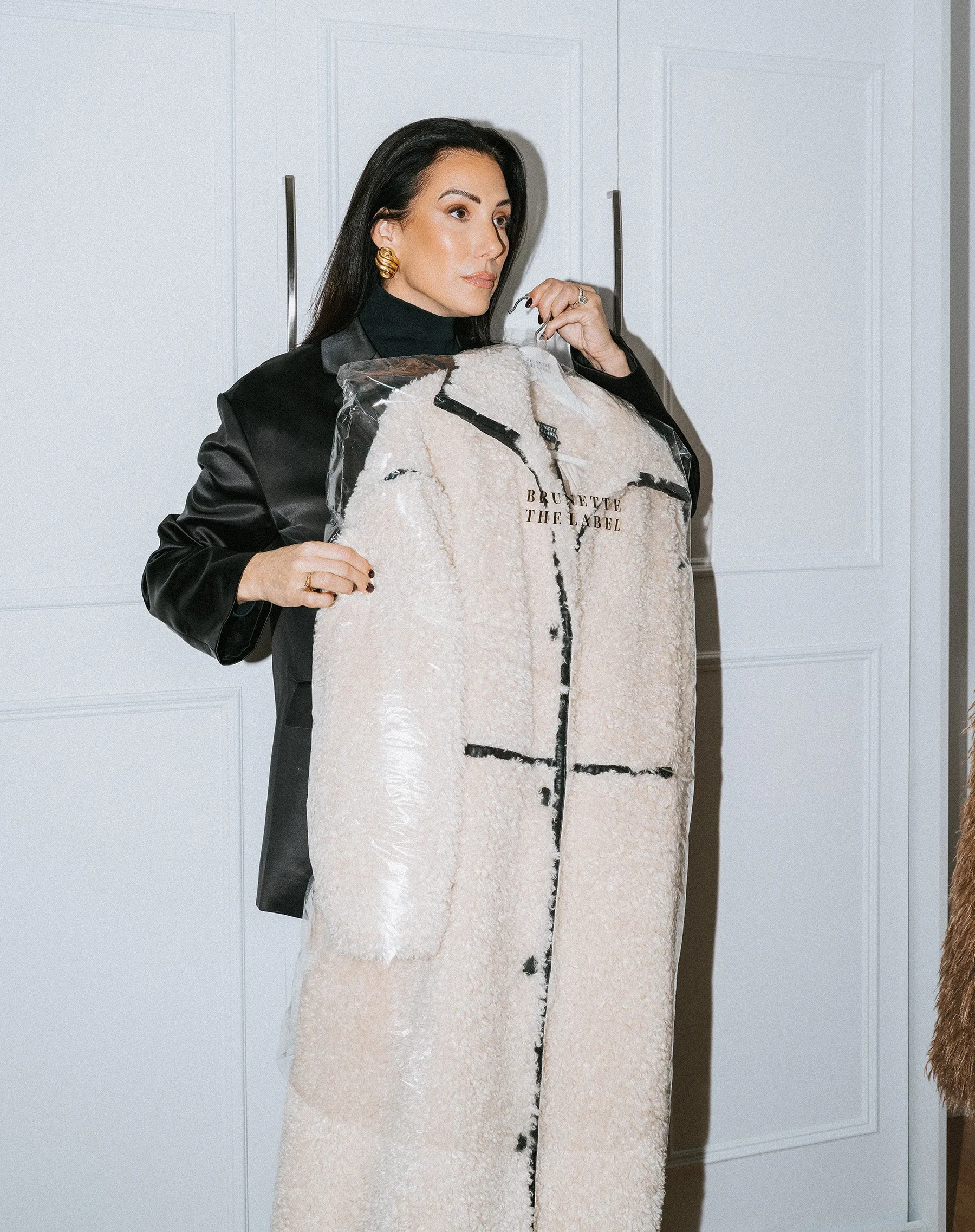 Etta Sherpa Jacket sold by Brunette The Label