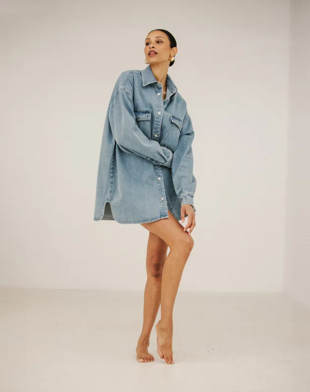 Shania Denim Jacket made by Brunette The Label