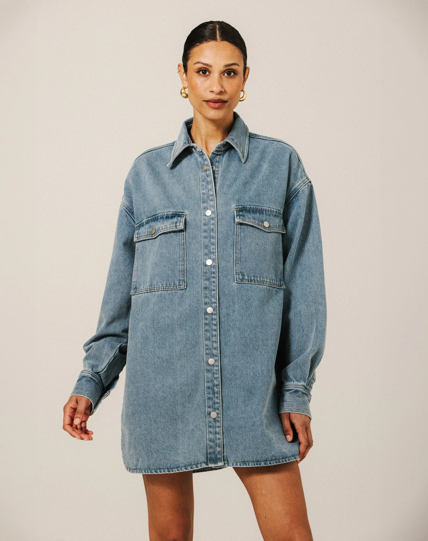 Shania Denim Jacket sold by Brunette The Label product image thumbnail 2