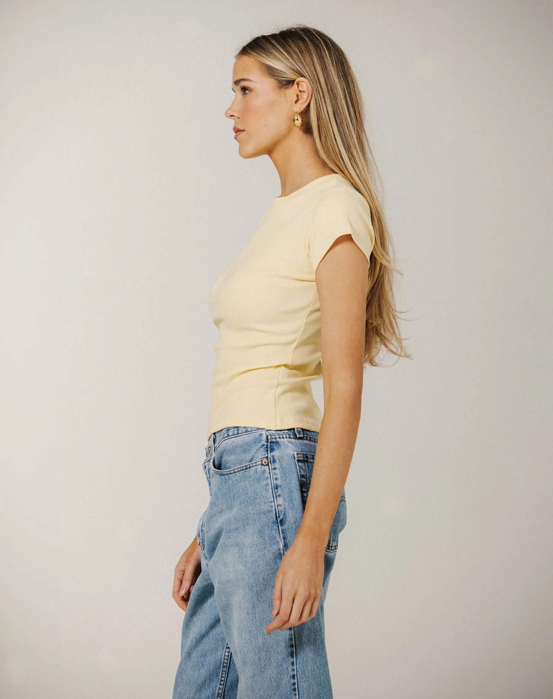 Ribbed Tee sold by Brunette The Label product image thumbnail 2
