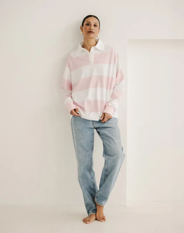 Rugby Polo Shirt made by Brunette The Label