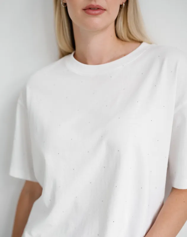 Crystal Boxy Tee made by Brunette The Label