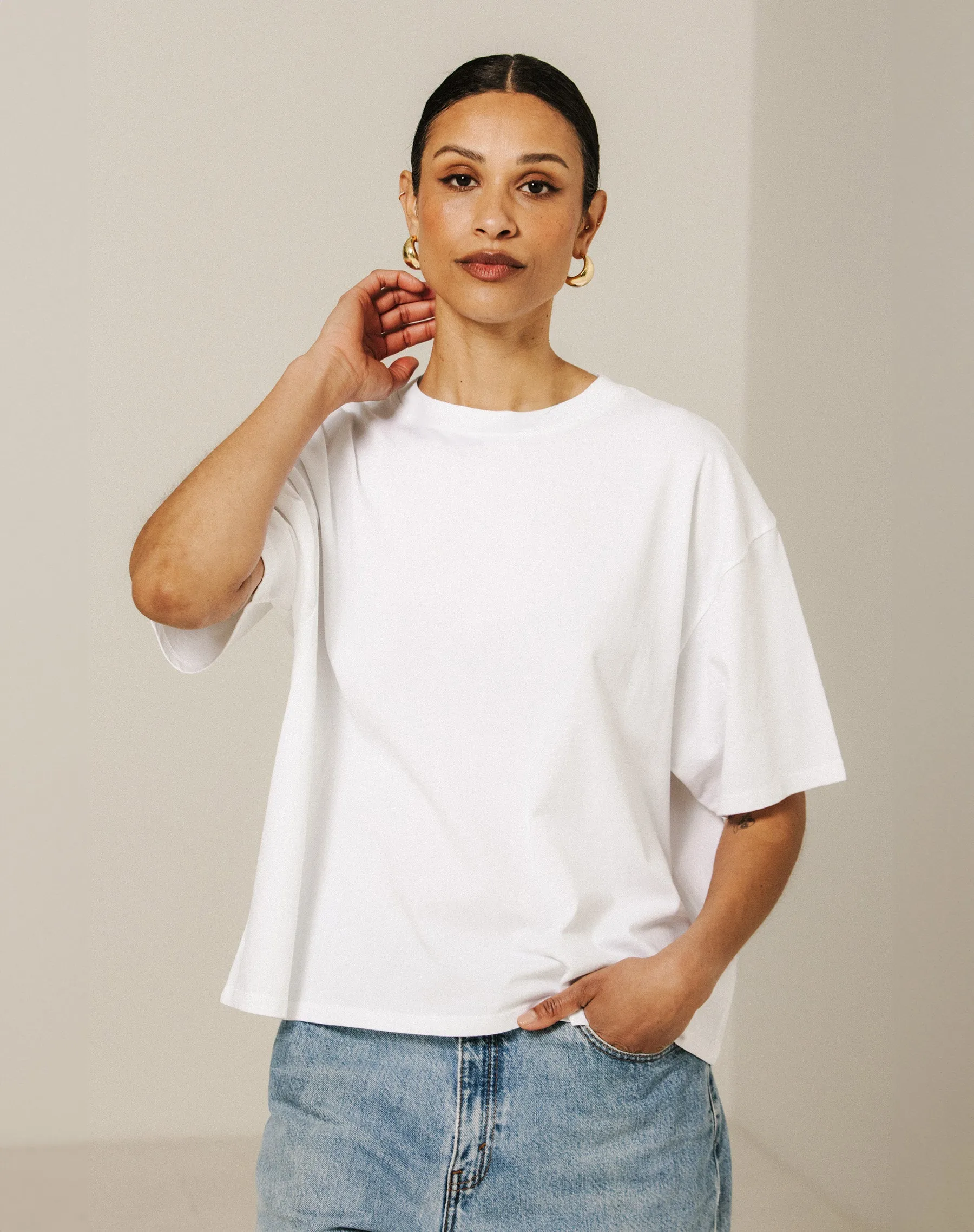 Boxy Tee sold by Brunette The Label product image thumbnail 5