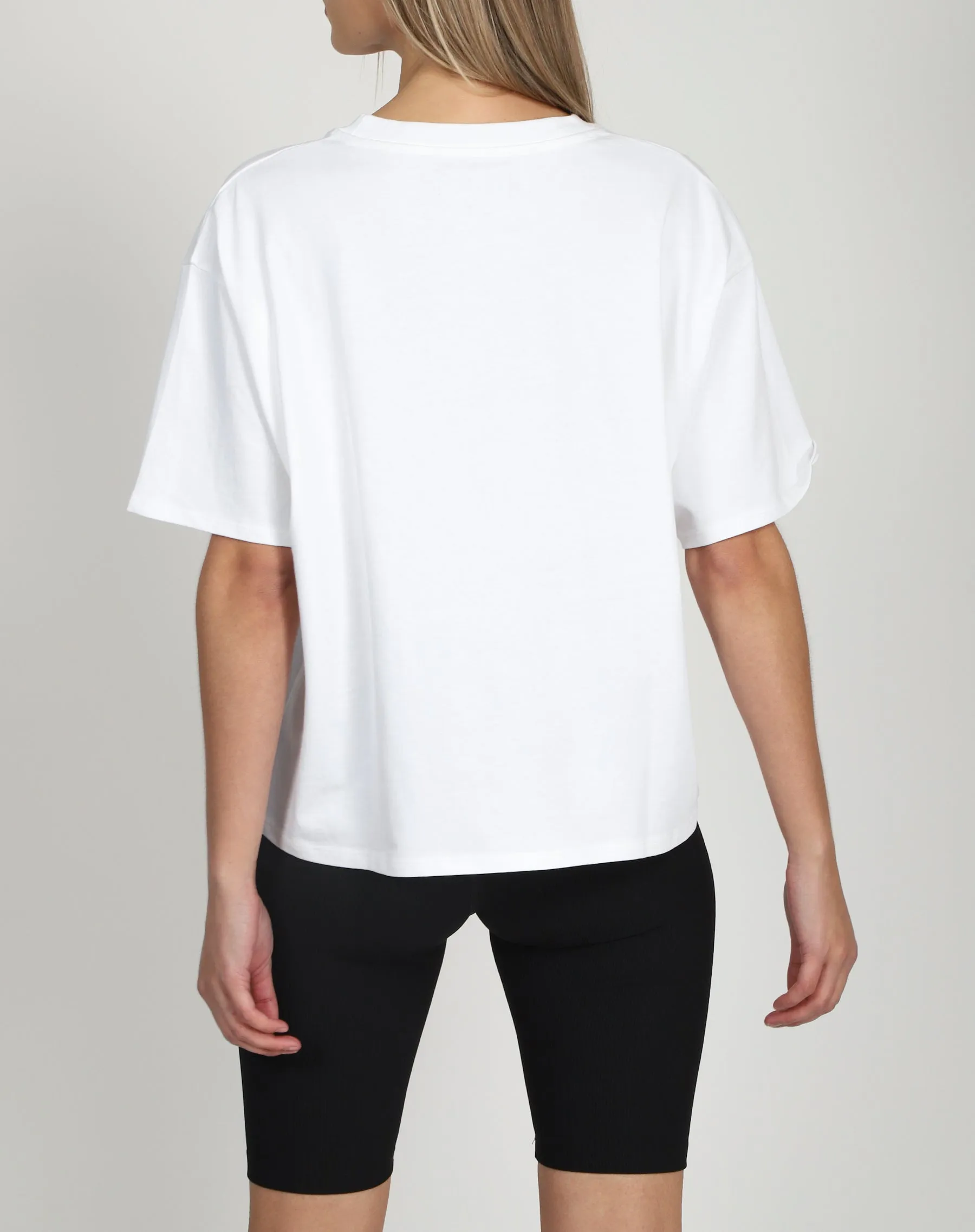 Boxy Tee | White sold by Brunette The Label product image thumbnail 3