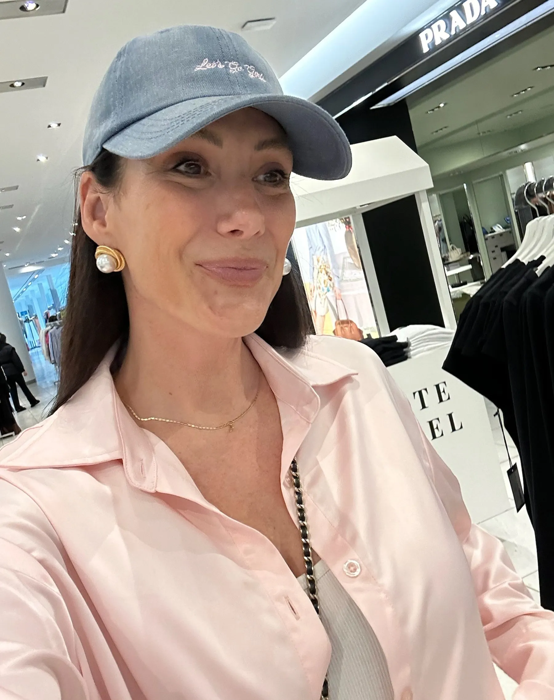 The "LET'S GO GIRLS" Baseball Cap | Denim sold by Brunette The Label product image thumbnail 3