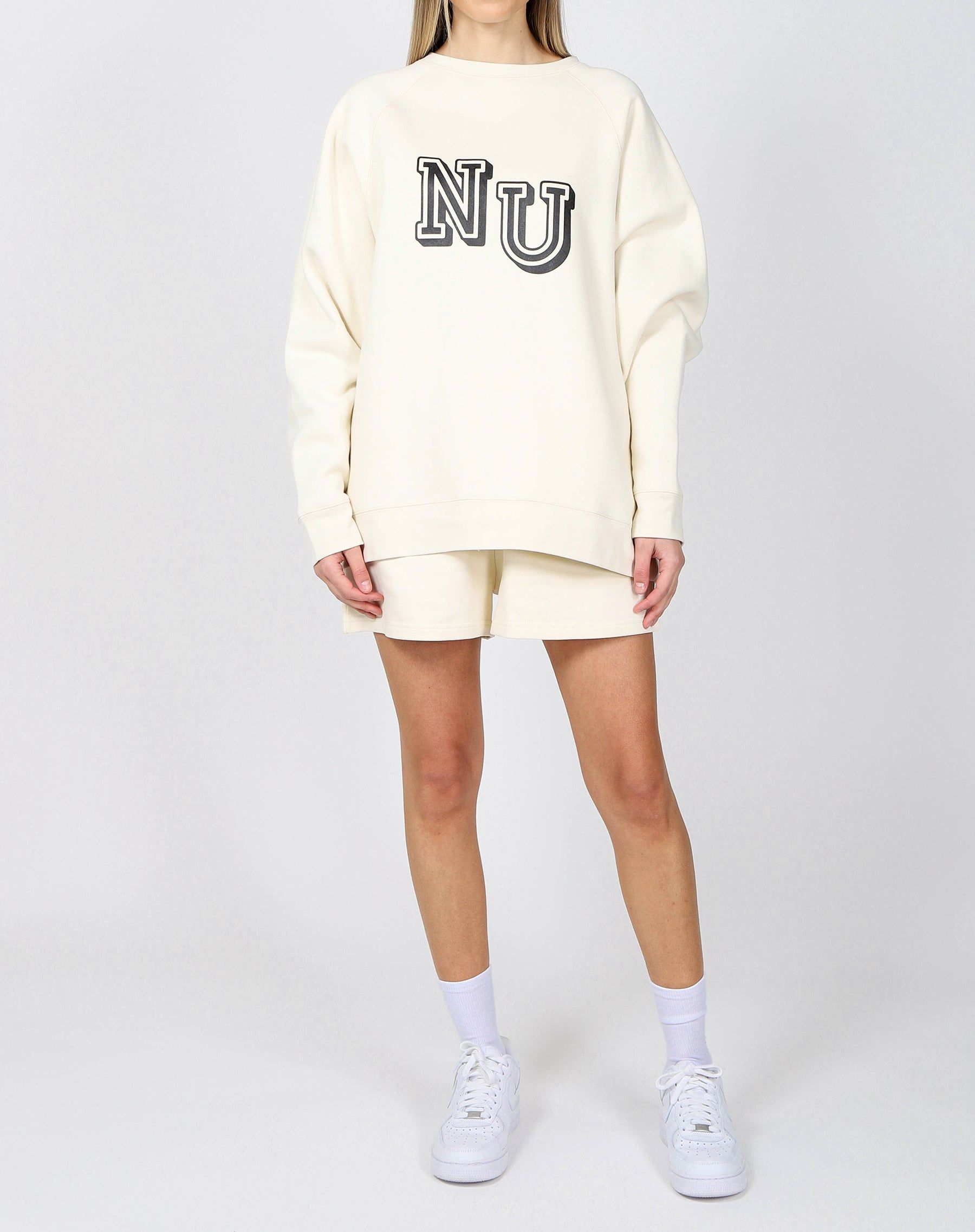 The "NATURAL" Not Your Boyfriend's Crew Neck Sweatshirt | Almond Milk sold by Brunette The Label product image thumbnail 3