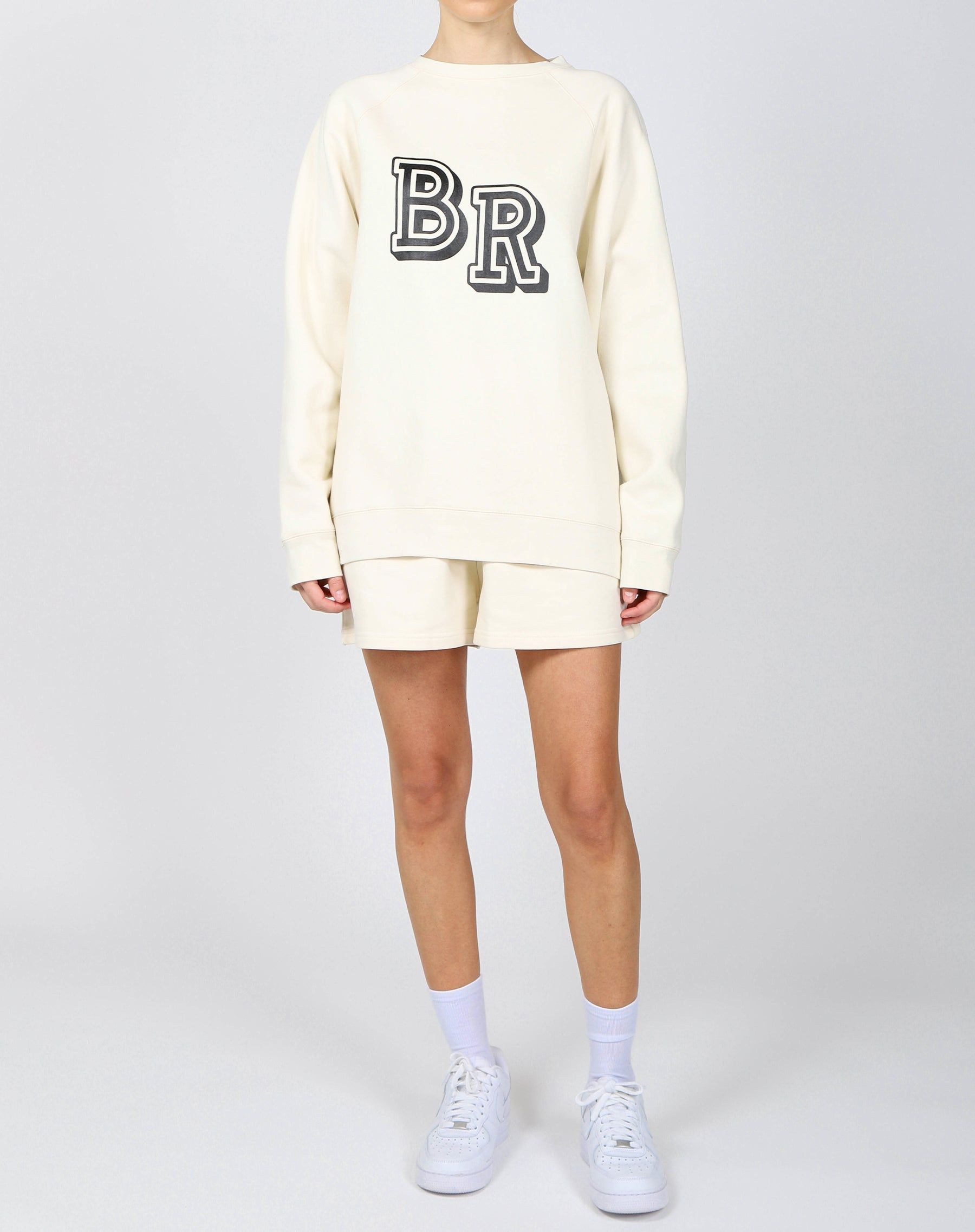 The "BLONDE" Not Your Boyfriend's Crew Neck Sweatshirt | Almond Milk sold by Brunette The Label product image thumbnail 3