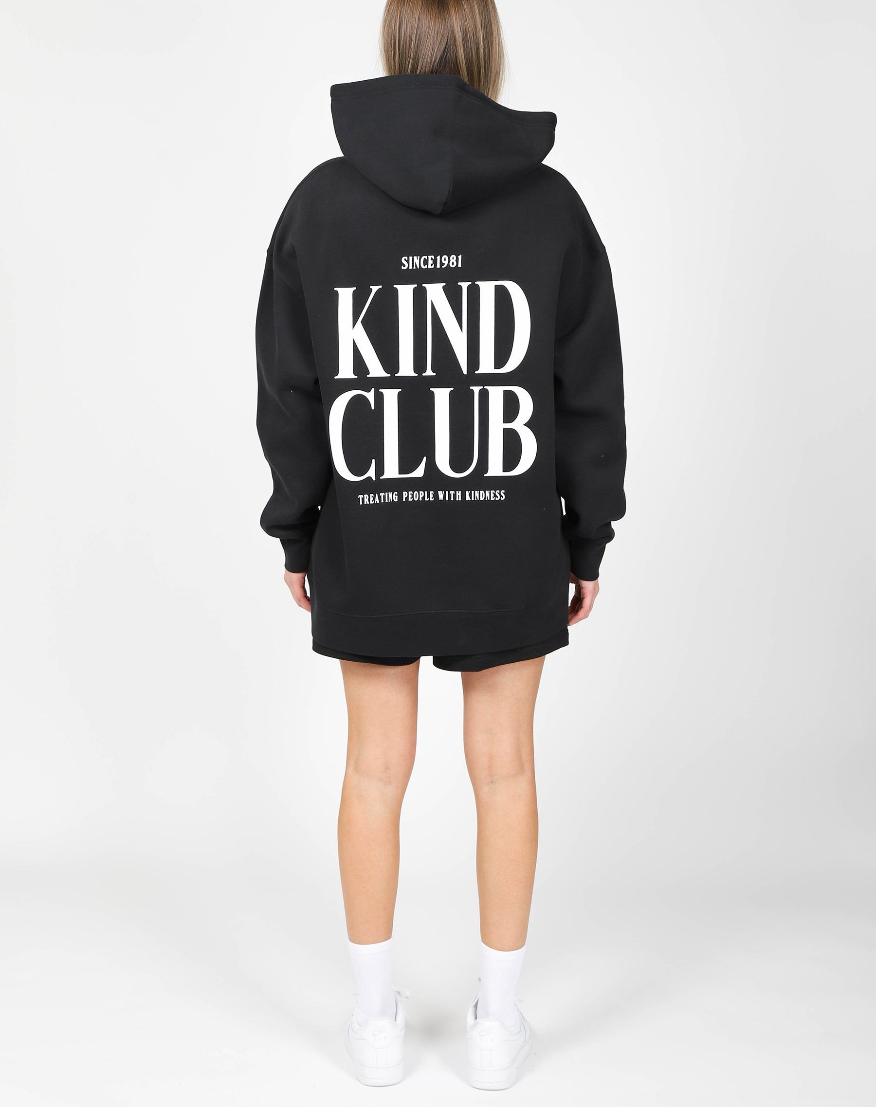 The "KIND CLUB" Big Sister Hoodie | Black sold by Brunette The Label product image thumbnail 7