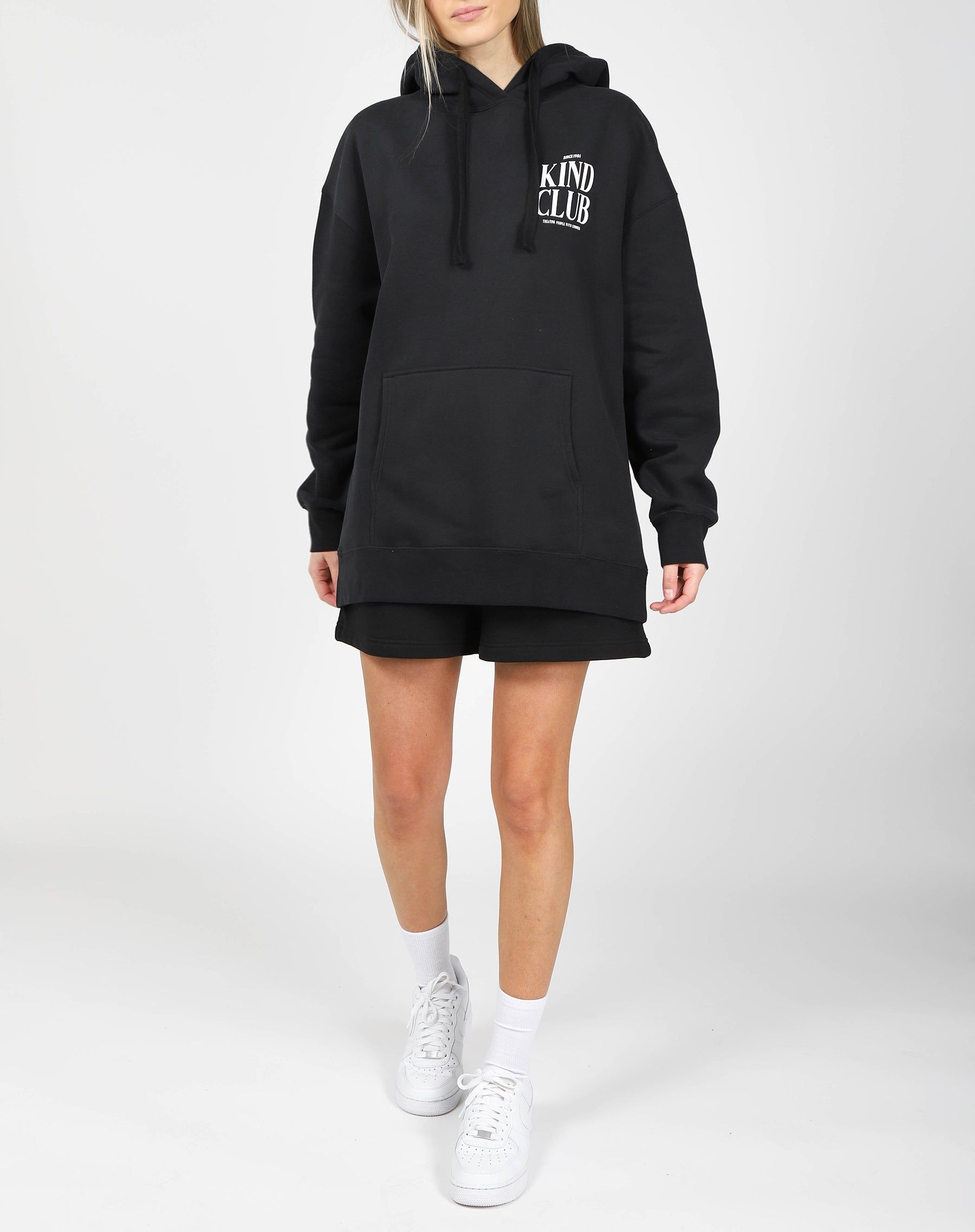 The "KIND CLUB" Big Sister Hoodie | Black sold by Brunette The Label product image thumbnail 5