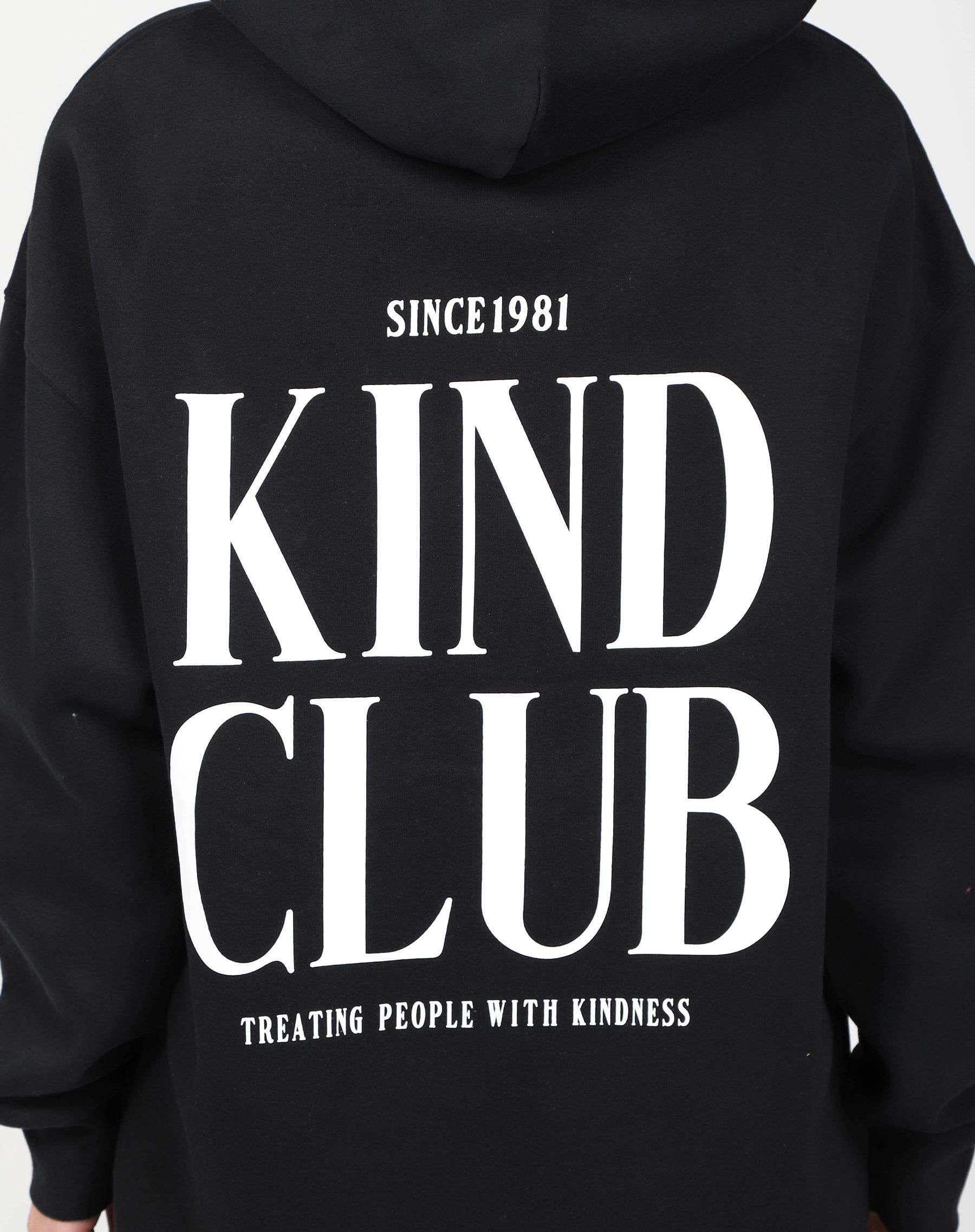 The "KIND CLUB" Big Sister Hoodie | Black sold by Brunette The Label product image thumbnail 4