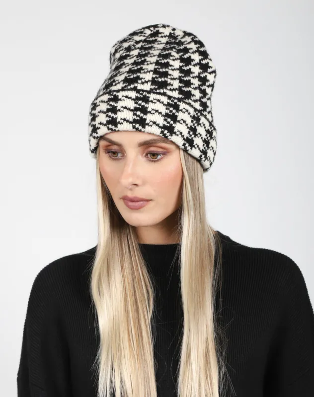 The Houndstooth Toque | Houndstooth made by Brunette The Label