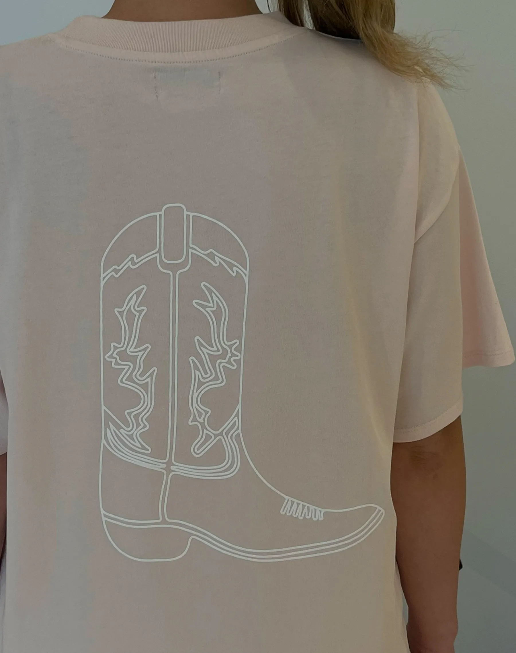 "Cowgirl" XL Oversized Boxy Tee | Bellini sold by Brunette The Label product image thumbnail 2