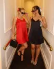 'Naomi' Satin Mini Slip Dress | Black sold by Brunette The Label