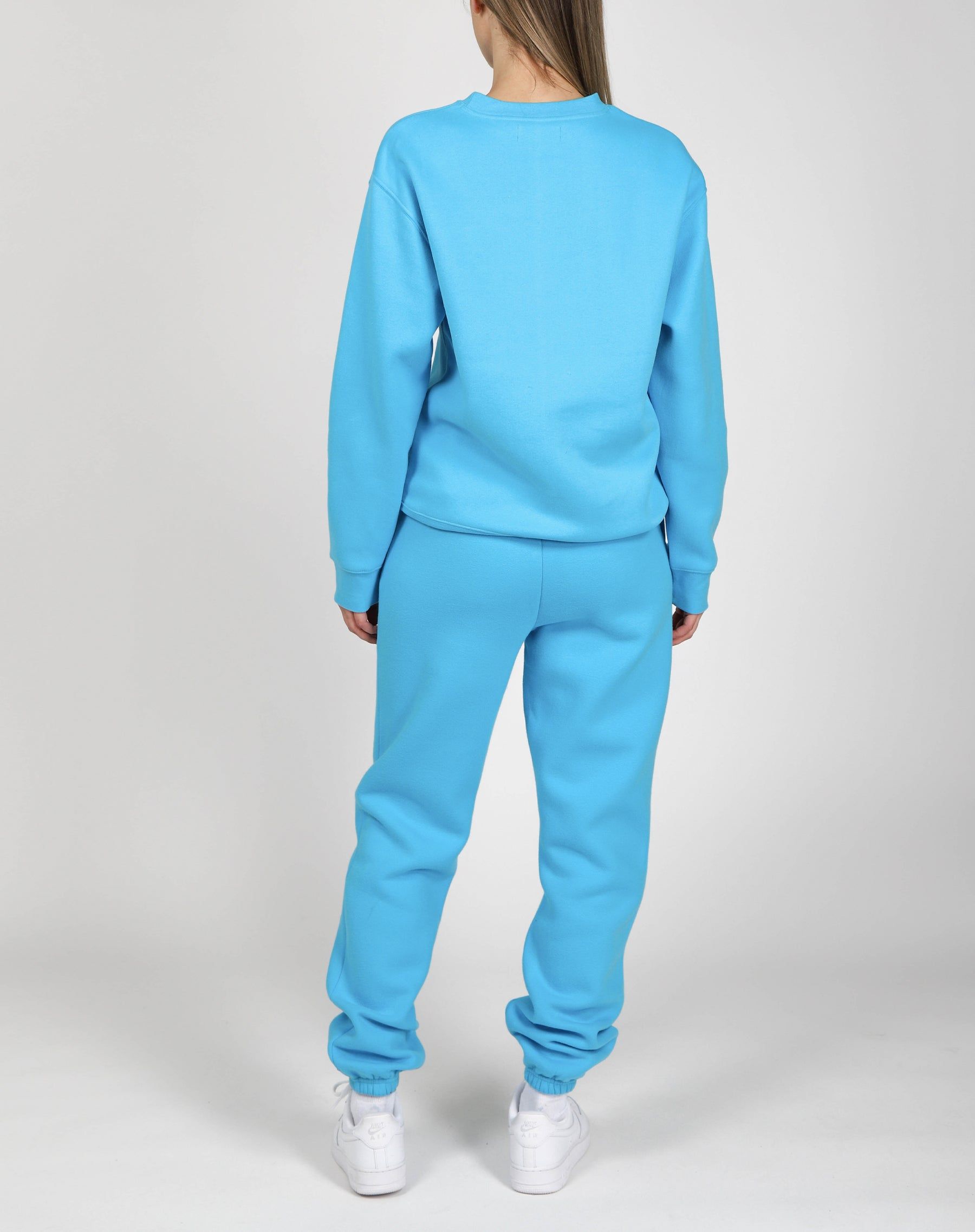 The "BRUNETTE" Classic Crew Neck Sweatshirt | Mediterranean Blue sold by Brunette The Label product image thumbnail 6