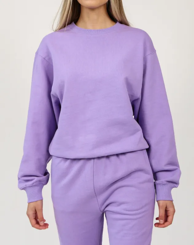 The Best Friend Crew Neck Sweatshirt | Violet sold by Brunette The Label