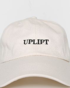 The "UPLIFT" Baseball Cap | Almond Milk sold by Brunette The Label
