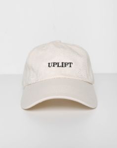 The "UPLIFT" Baseball Cap | Almond Milk sold by Brunette The Label