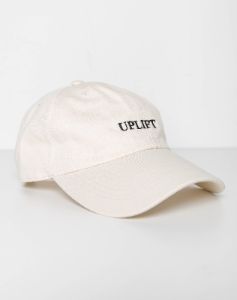 The "UPLIFT" Baseball Cap | Almond Milk sold by Brunette The Label