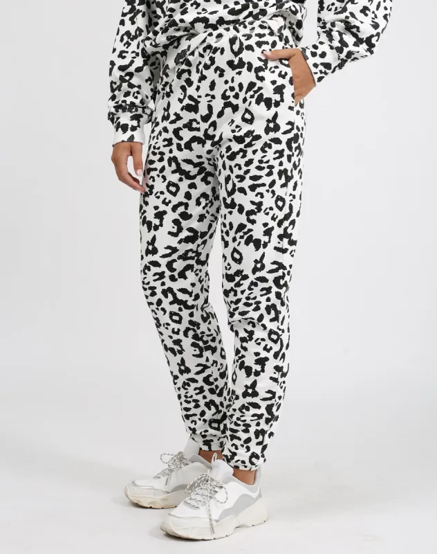 The "SNOW LEOPARD" Best Friend Jogger  | Snow Leopard sold by Brunette The Label