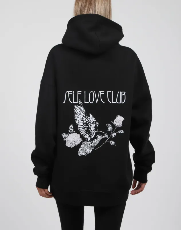 The "LOVE DOVE" Big Sister Hoodie | Black sold by Brunette The Label