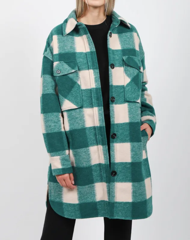 The Plaid Jacket | Emerald made by Brunette The Label