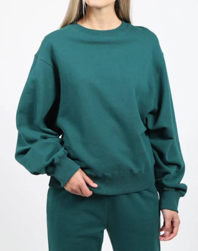 The Best Friend Crew Neck Sweatshirt | Emerald sold by Brunette The Label
