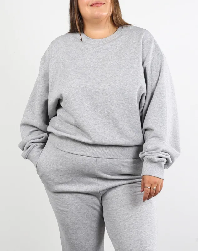 The Best Friend Crew Neck Sweatshirt | Classic Grey sold by Brunette The Label