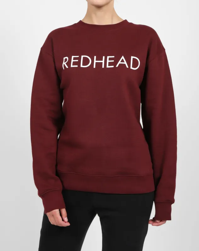 The "REDHEAD" Classic Crew Neck Sweatshirt | Wine Tasting sold by Brunette The Label
