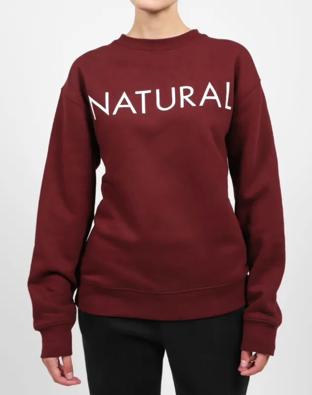 The "NATURAL" Classic Crew Neck Sweatshirt | Wine Tasting sold by Brunette The Label