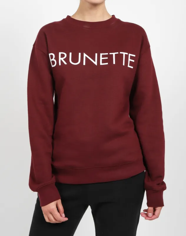 The "BRUNETTE" Classic Crew Neck Sweatshirt | Wine Tasting sold by Brunette The Label