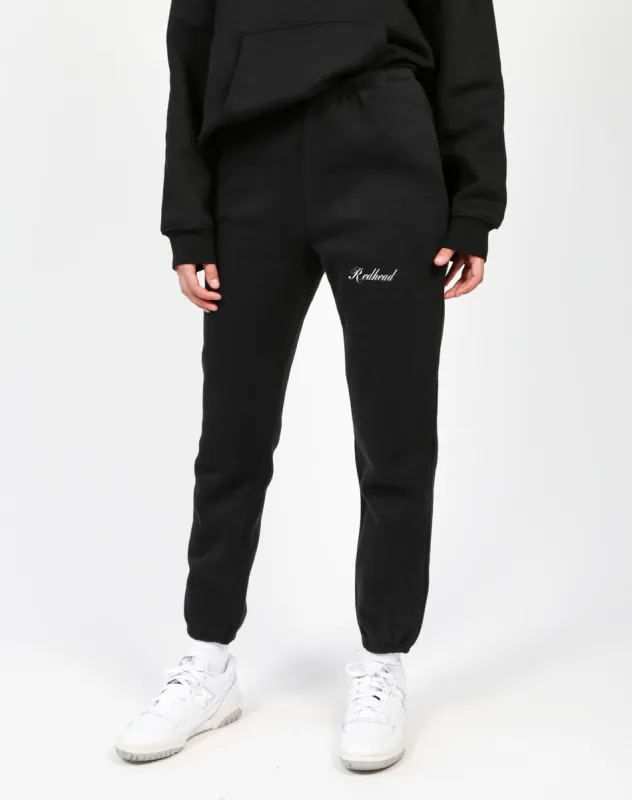 The "REDHEAD" Embroidered Best Friend Jogger | Black sold by Brunette The Label