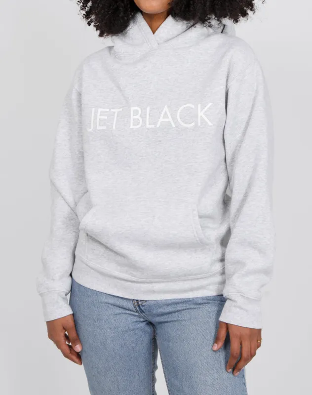 The "JET BLACK" Classic Hoodie | Pebble Grey sold by Brunette The Label