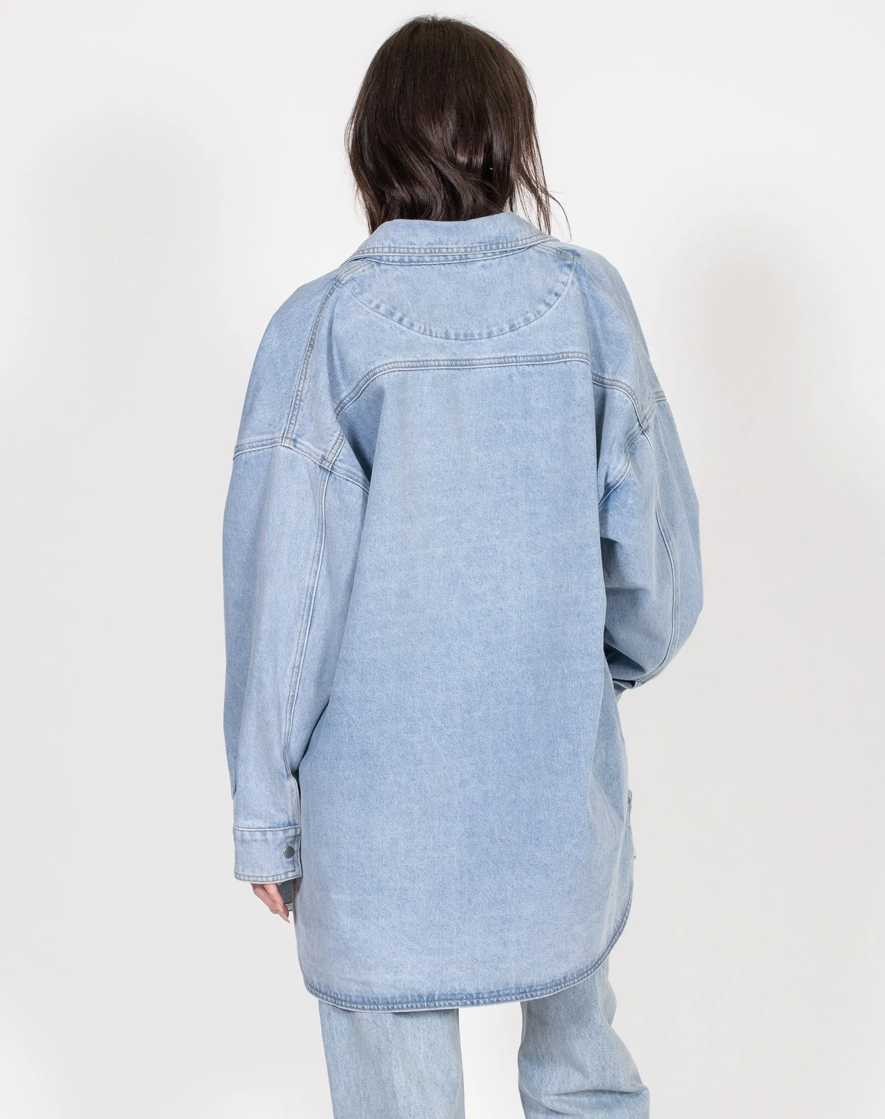 Shania Denim Jacket sold by Brunette The Label product image thumbnail 4