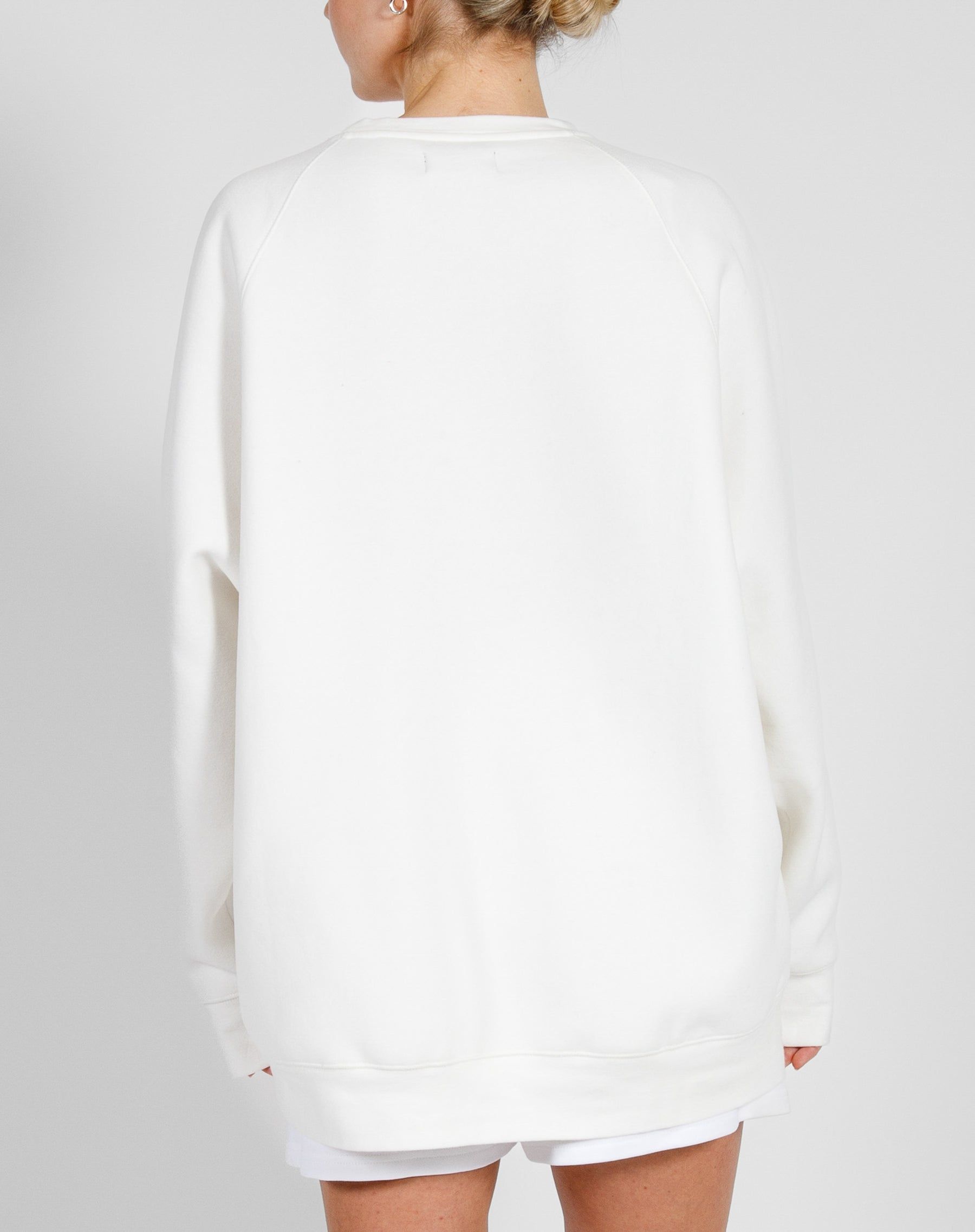 The "KIND CLUB" Not Your Boyfriend's Crew Neck Sweatshirt | Coconut Cream & French Blue sold by Brunette The Label product image thumbnail 3