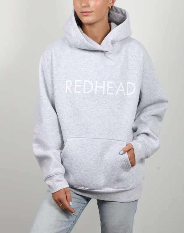 The "REDHEAD" Classic Hoodie | Pebble Grey sold by Brunette The Label