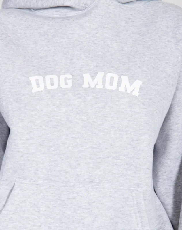 ‘Dog Mom’ Classic Hoodie | Pebble Grey sold by Brunette The Label