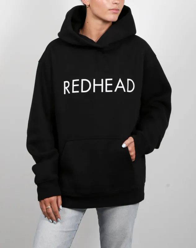 The "REDHEAD" Classic Hoodie | Black sold by Brunette The Label