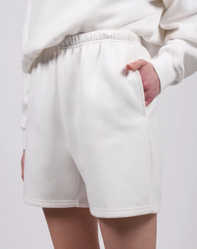 The Best Friend Fleece Short | Marshmallow sold by Brunette The Label