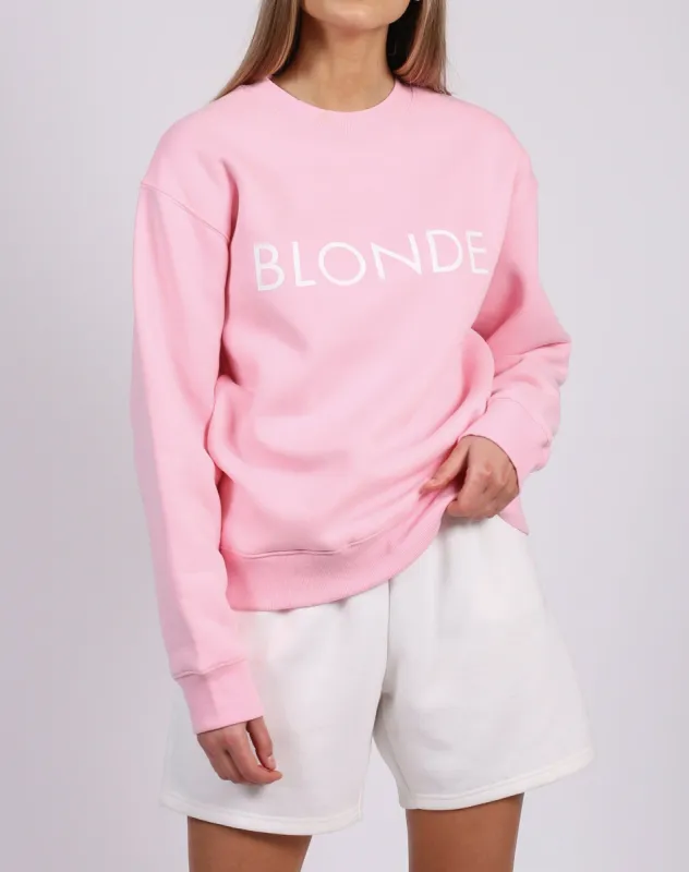 The "BLONDE" Classic Crew Neck Sweatshirt | Bon Bon sold by Brunette The Label