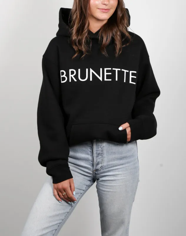 The "BRUNETTE" Classic Hoodie | Black sold by Brunette The Label