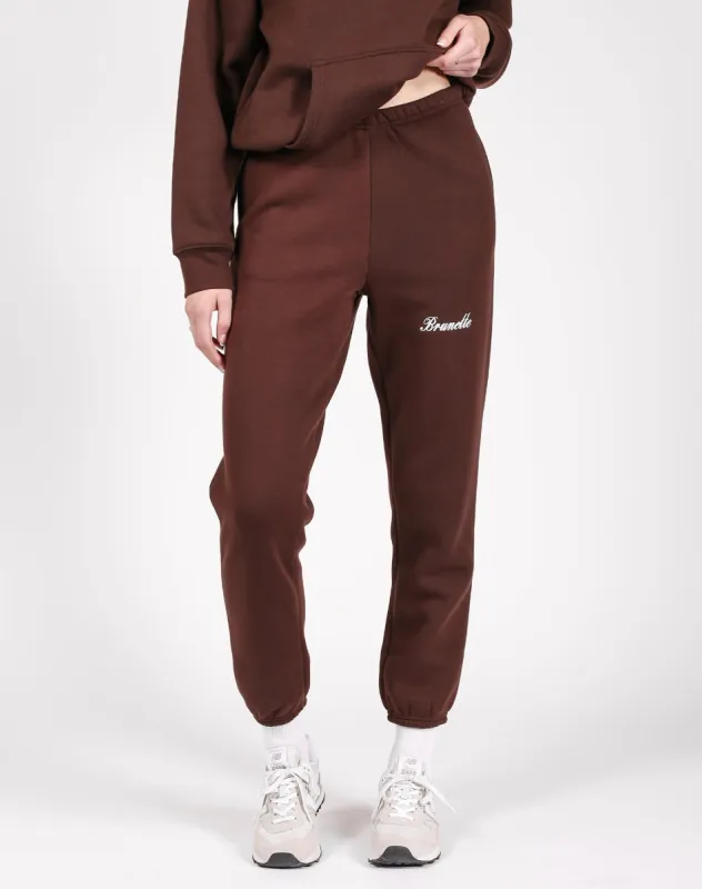 The "BRUNETTE" Embroidered Best Friend Jogger | French Press sold by Brunette The Label