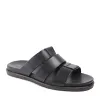 Empoli Leather Slide Sandal - Black sold by Bruno Magli