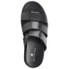 Empoli Leather Slide Sandal - Black sold by Bruno Magli