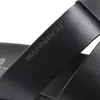 Empoli Leather Slide Sandal - Black sold by Bruno Magli